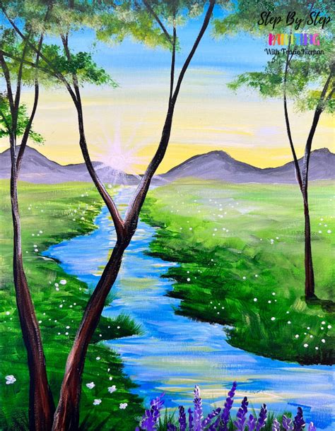 Simple Landscape Painting For Beginners