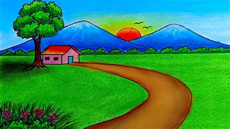 Simple Landscape Pictures To Draw