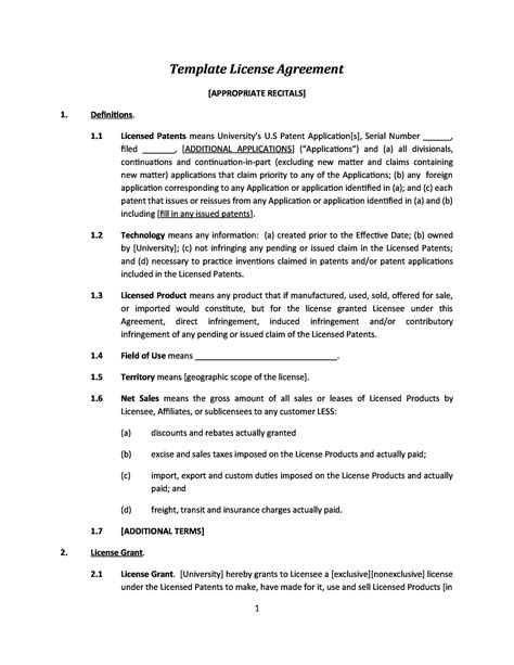 12 License Agreement Templates Download for Free Sample Templates