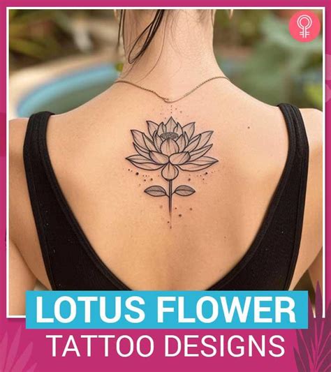 Simple Lotus Tattoo Design