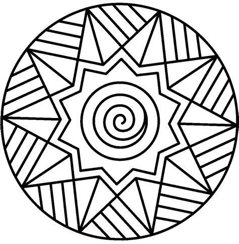 Simple Mandala Coloring Pages