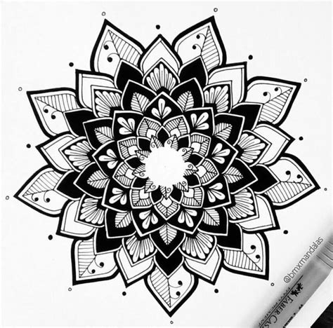 Simple Mandala Tattoo Stencil