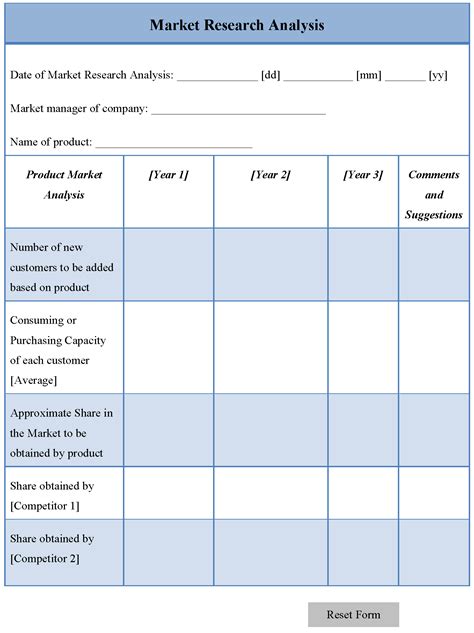 Market Research Template Easy to Edit Download Now