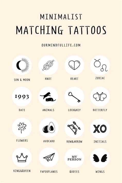 Simple Matching Tattoo