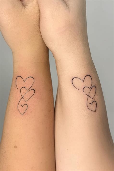 Simple Matching Tattoos Mom And Daughter