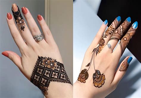 Simple Mehndi Designback Hand
