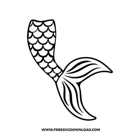 Unleash Your Inner Mermaid with a Mesmerizingly Simple Mermaid Tail Svg Design