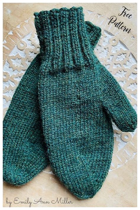 Simple Mittens Knitting Pattern