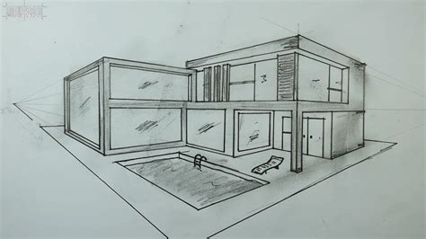 Simple Modern Architecture Drawing