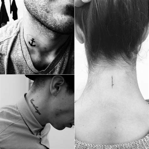Simple Neck Tattoo Ideas