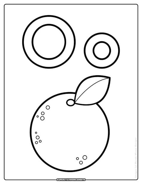 Simple O Outlines for Toddlers