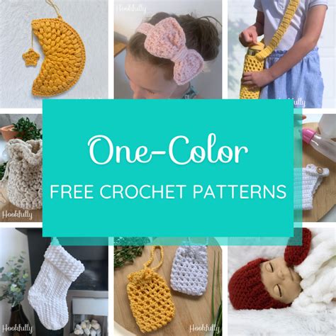 Simple One-Color Crochet Patterns