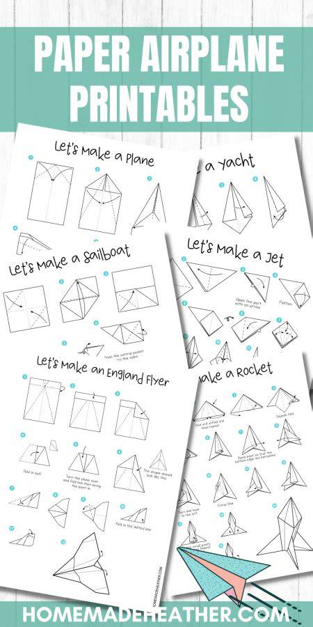 Simple Paper Craft Aeroplane Templates