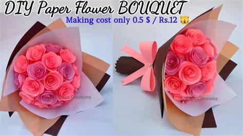 Simple Paper Flower Bouquets: Mother's Day Paper Crafts Kids Can Make