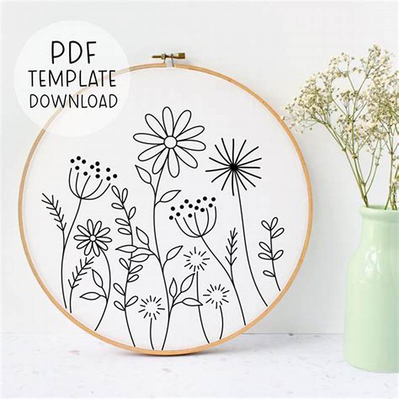 Simple Printable Embroidery Patterns