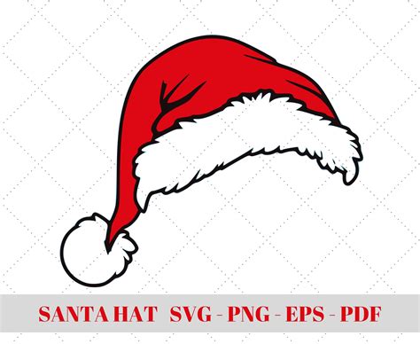 Unwrap Festive Fun with Our Effortlessly Chic Simple Santa Hat SVG Collection!