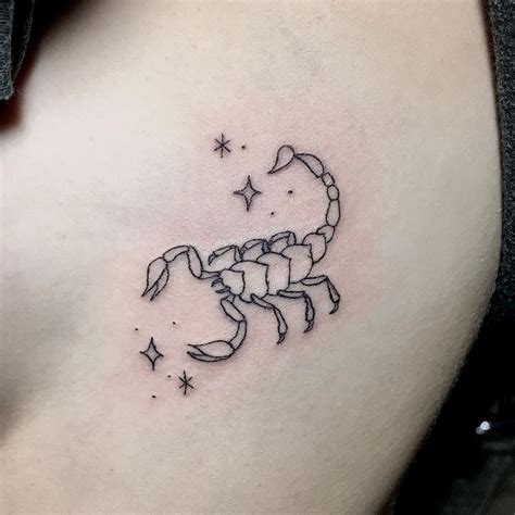 Simple Scorpion Tattoo
