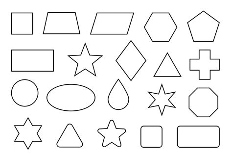 Simple Shapes and Outlines