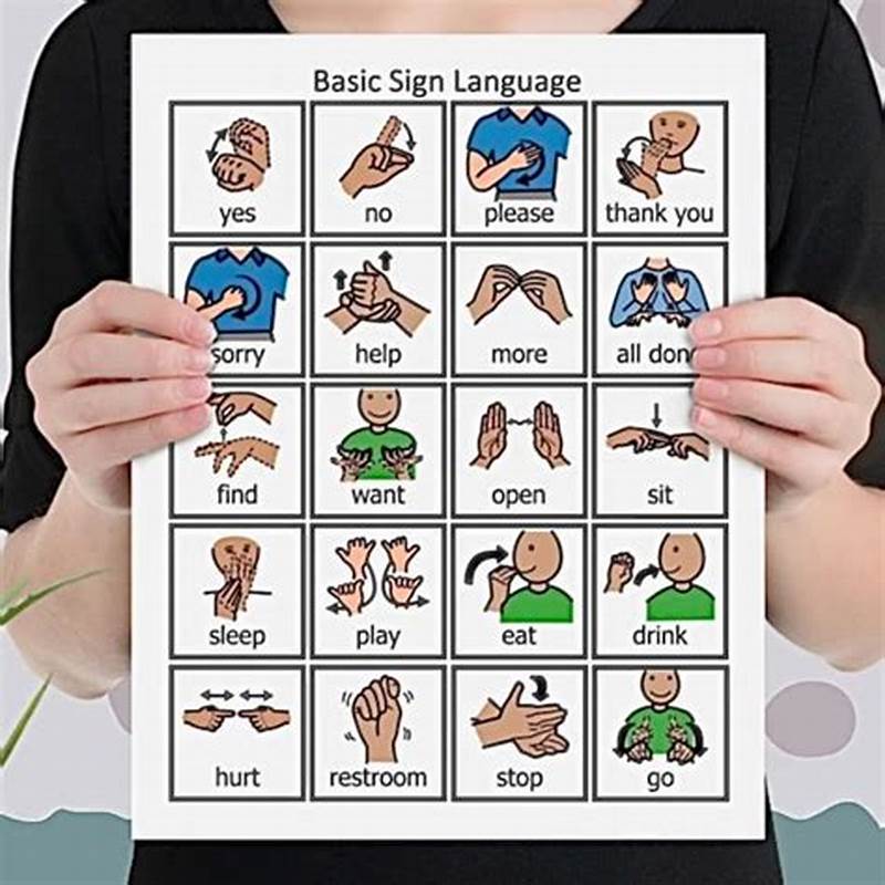 Simple Sign Language Chart