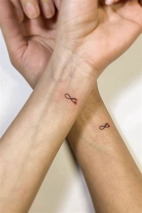 Simple Sister Tattoos For 2