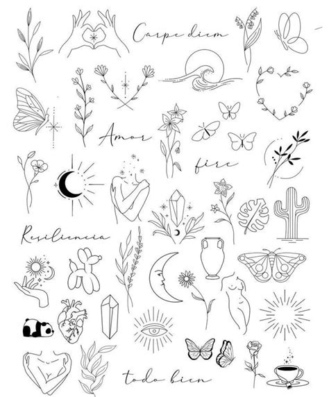 Simple Small Line Tattoos