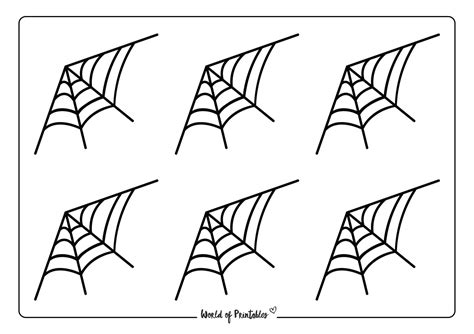 Simple Spider Web Template Printable