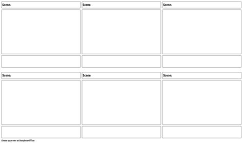 Simple Storyboard Template