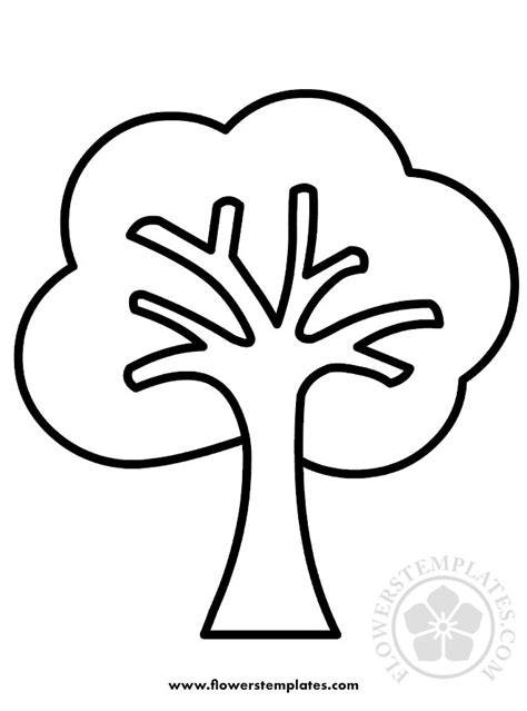Simple Tree Coloring Pages