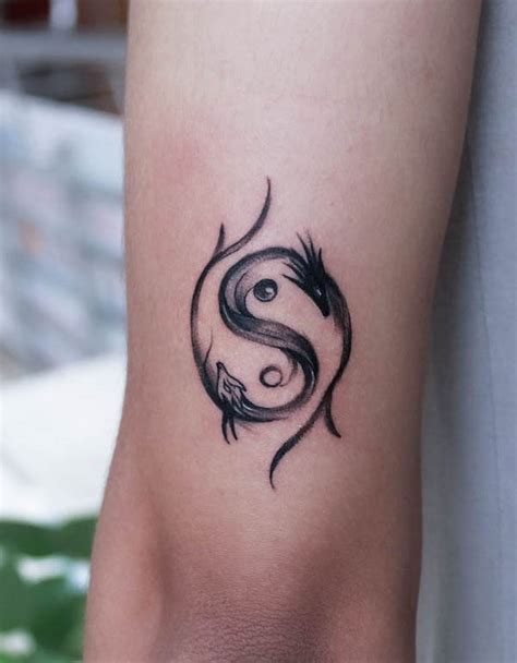 Simple Unique Yin Yang Tattoo