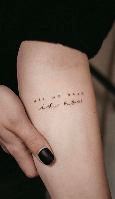 Simple Word Tattoo Ideas
