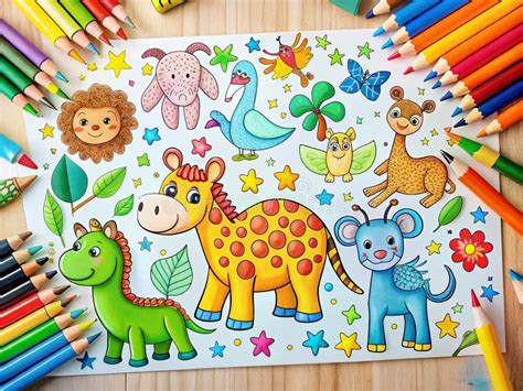 Simple and Engaging Coloring Pages for Young Children