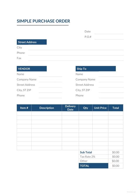 18 Free Purchase Order Templates [in Word, Excel, PDF]