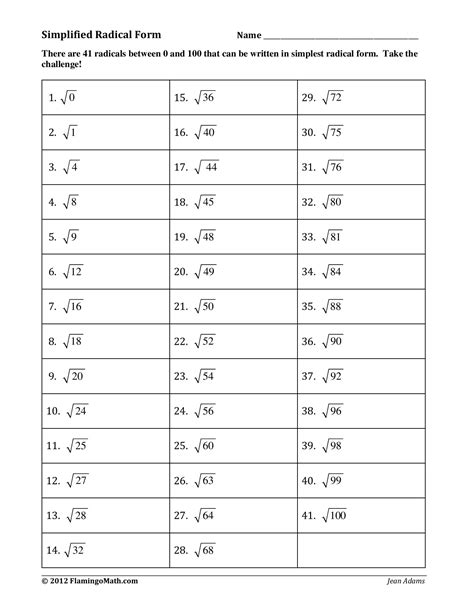 Simplest Radical Form Of 40 – Instructions, Pdf & Complete Guide ...