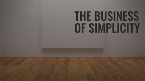 Simplicity Cultivates Self-Awareness