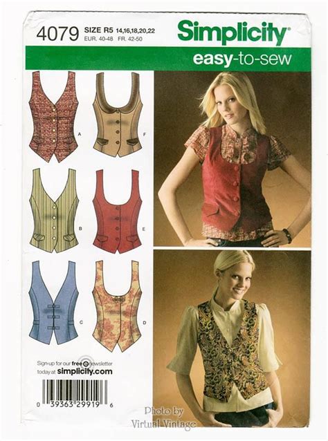 Simplicity Vest Patterns