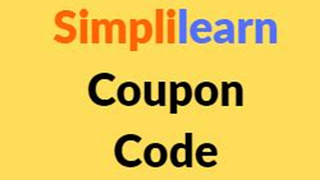 Simplilearn Coupon Code 2024
