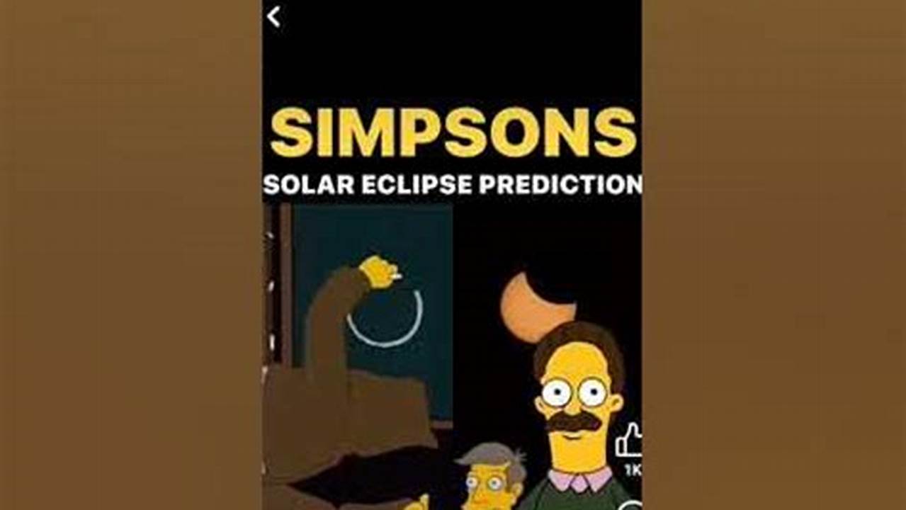 Simpsons Prediction For 2024 Eclipse