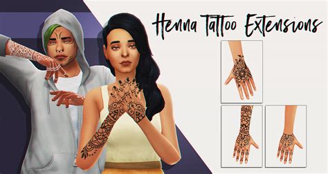 Sims 4 Henna Tattoos
