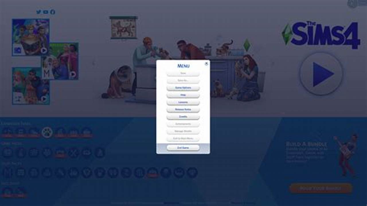 Sims 4 Options Menu 2025 Mod