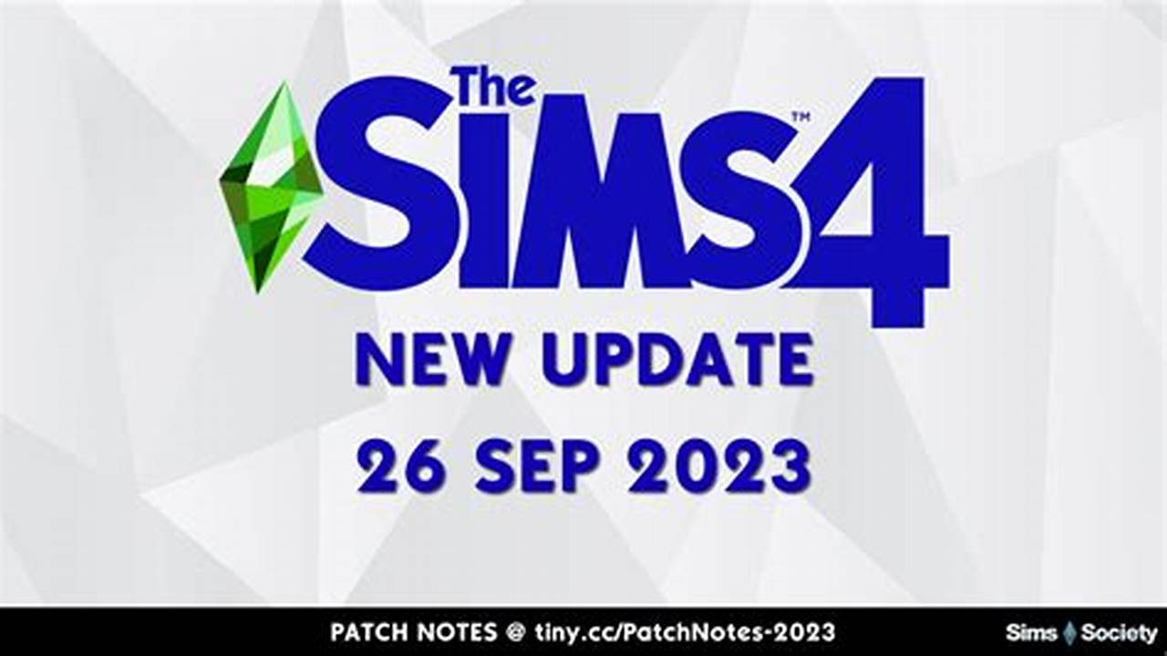 Sims 4 Patch Notes 2024