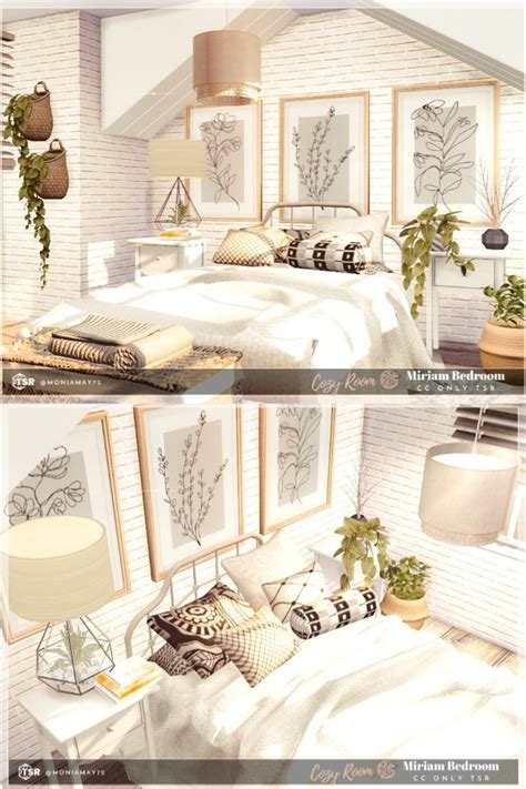 A variety of Sims 4 CC bedroom options for different styles and preferences