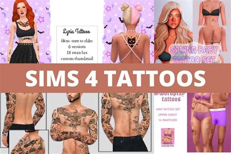 Sims 4 Custom Content Tattoos
