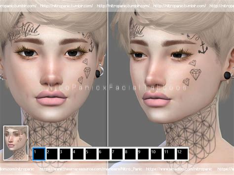 Sims 4 Face Tattoos