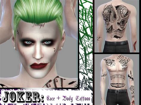 Sims 4 Joker Tattoos