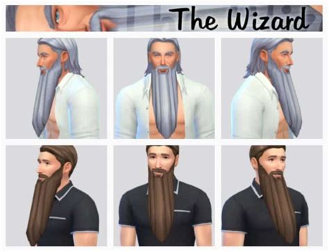 Sims 4 Long Beard Cc