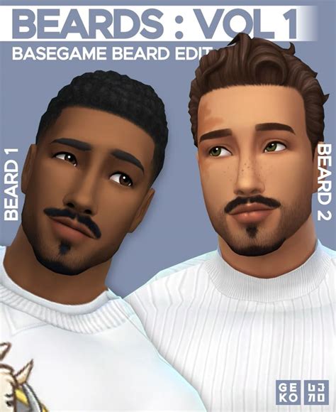 Sims 4 Male Beards