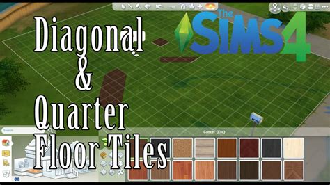 Sims 4 Quarter Tile Placement