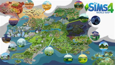 The Sims 4 World Map Replacements for ALL Worlds Now Available SimsVIP