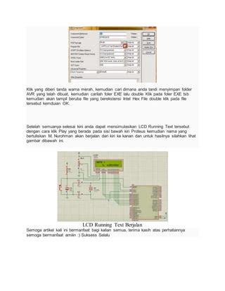 Simulasi Proteus Running Text