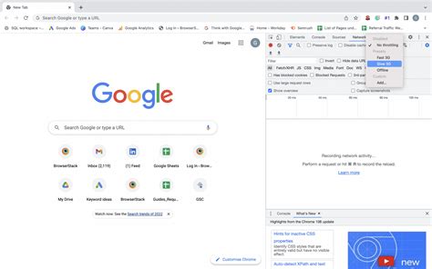 Simulate Slow Connection using Chrome